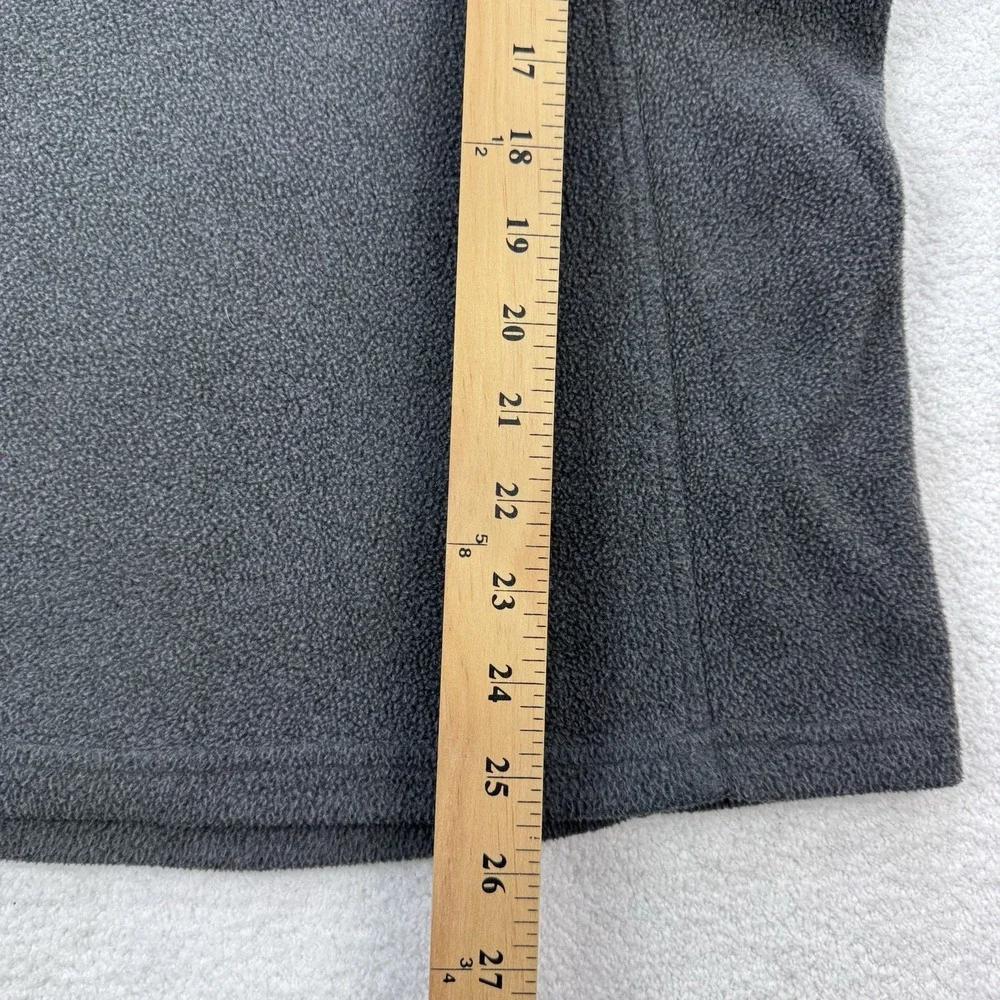 North Face 1/4 Zip Fleece Pullover Women L Gray Hiking Outdoors
